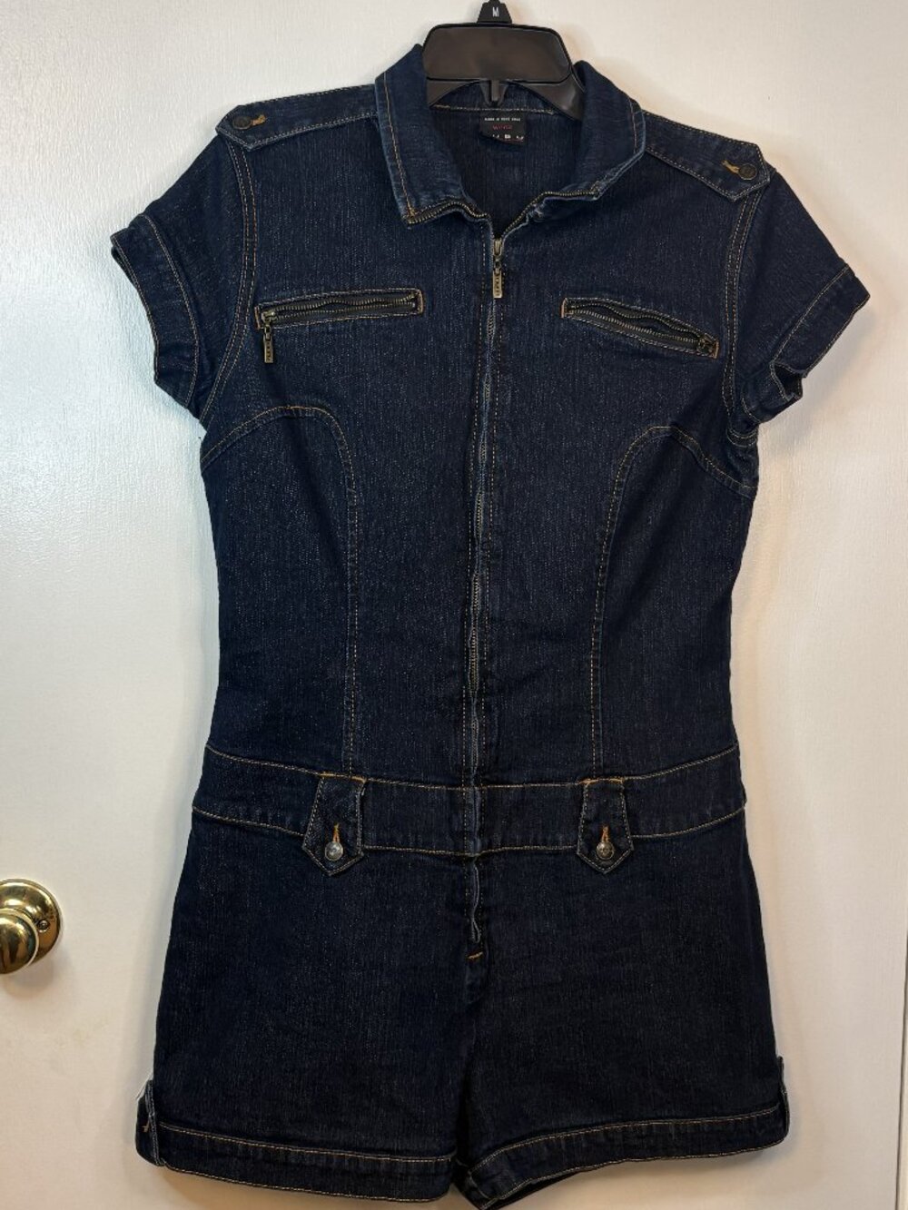 FUBU Demin short sleeve Romper